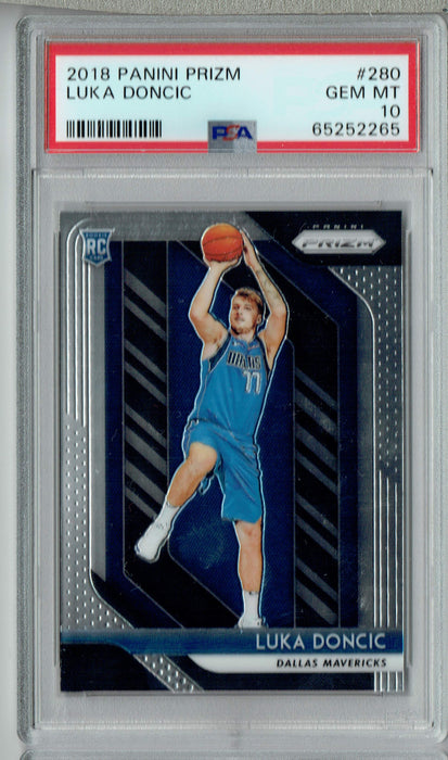 PSA 10 GEM-MT Luka Doncic 2018 Panini Prizm #280 Rookie Card