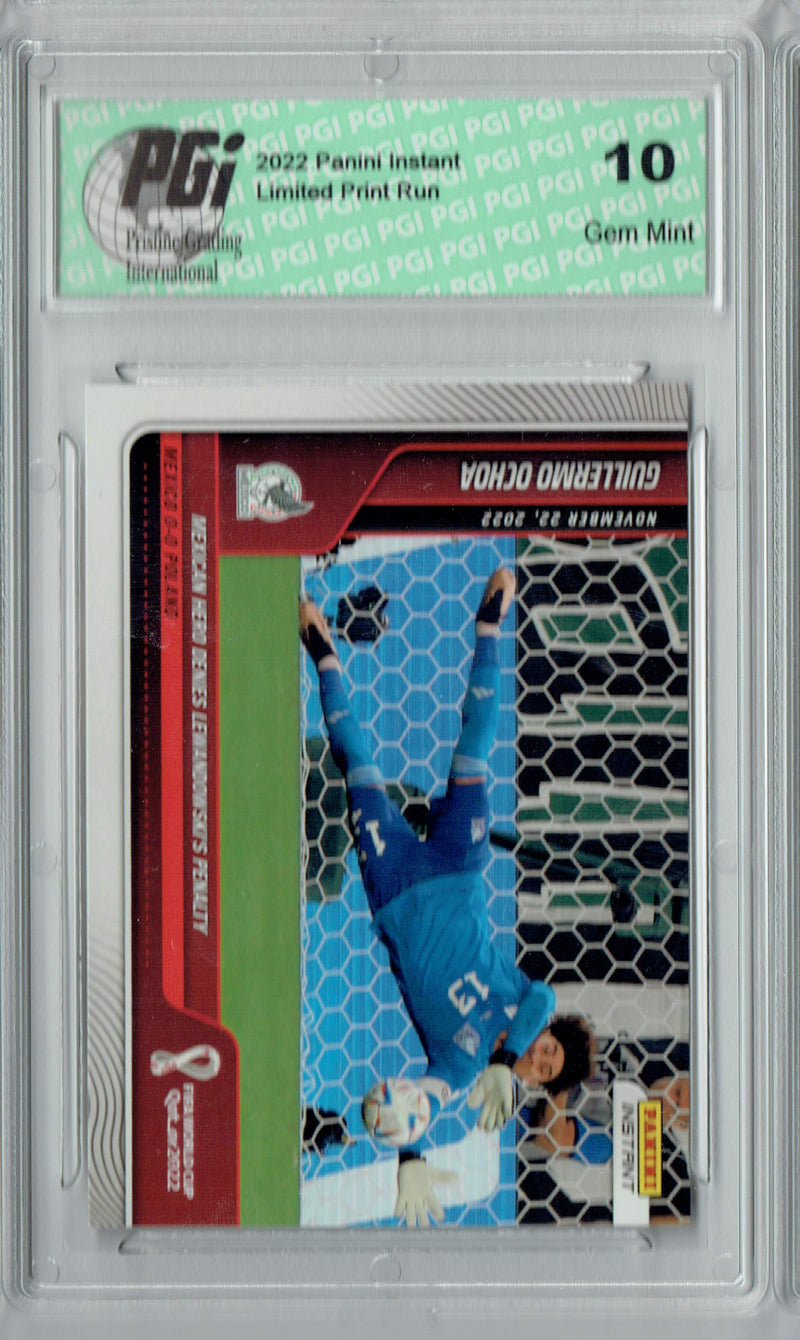 Guillermo Ochoa 2022 Panini Instant #41 World Cup Hero 1/182 Mexico Card PGI 10