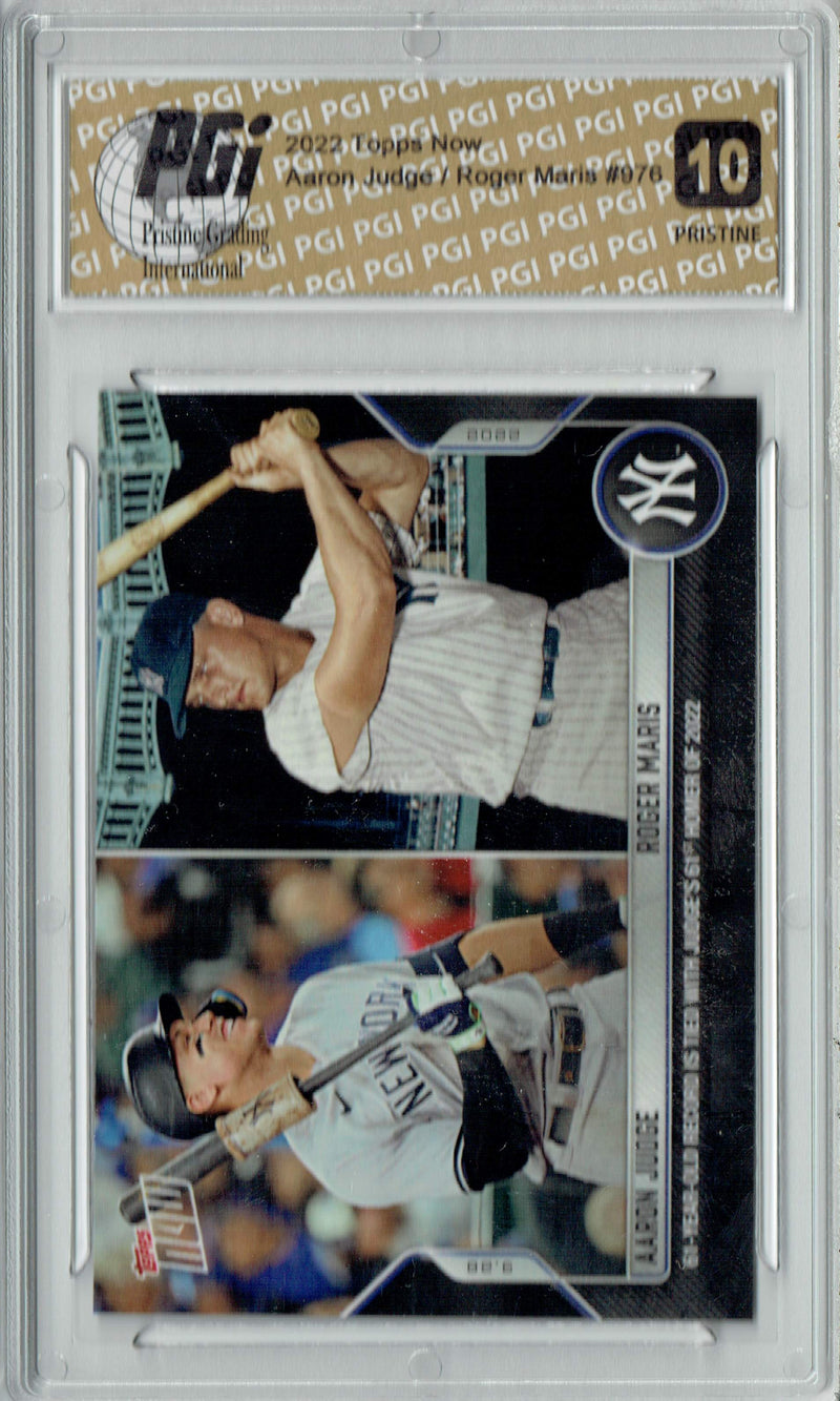Aaron Judge/Roger Marris 20022 Topps Now #976 PRISTINE Trading Card PGI 10