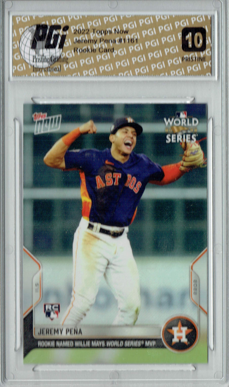 Jeremy Pena 2022 Leaf #1161 PRISTINE Rookie Card PGI 10