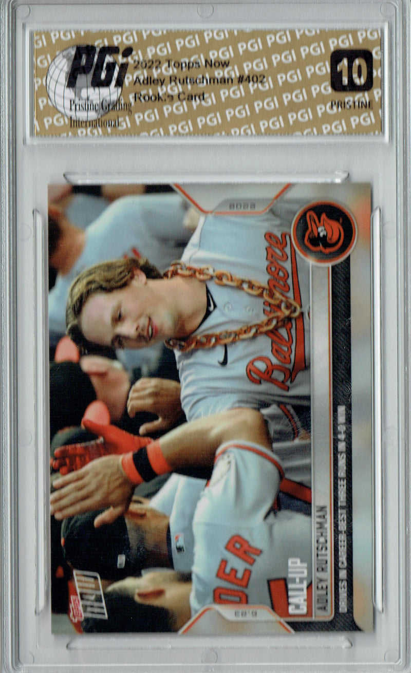 Adley Rutschman 2022 Topps Now #402 PRISTINE Rookie Card PGI 10