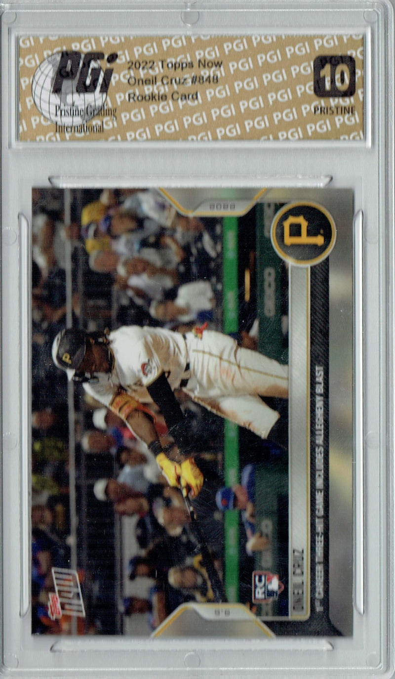 Oneil Cruz 2022 Topps Now #848 PRISTINE Rookie Card PGI 10