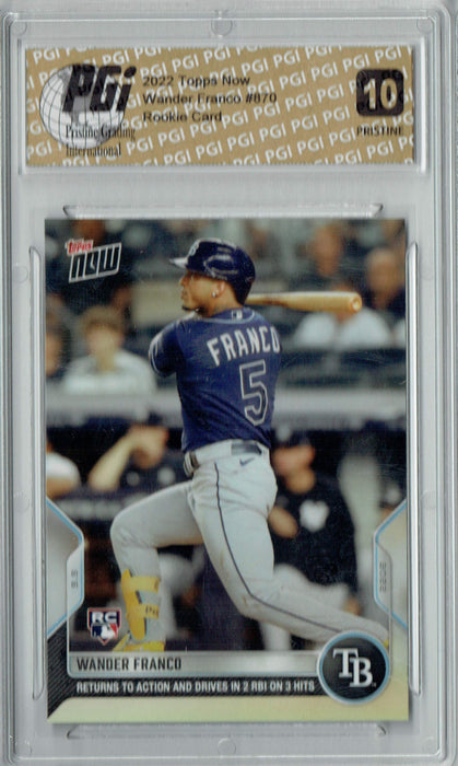 Wander Franco 2022 Topps Now #870 PRISTINE Rookie Card PGI 10