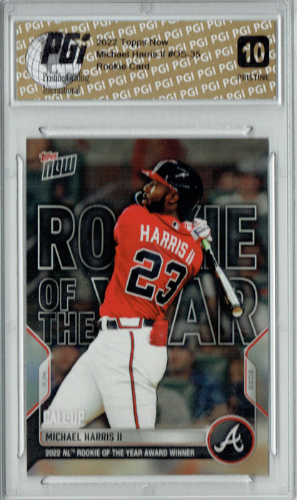 Michael Harris II 2022 Topps Now #OS-35 PRISTINE Rookie Card PGI 10