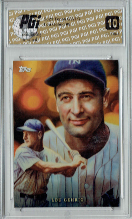 Lou Gehrig 2021 Topps Game Within the Game #9 PRISTINE Trading Card PGI 10