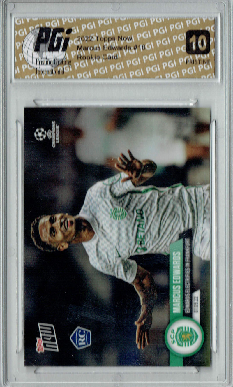 Marcus Edwards 2022 Topps Now #16 PRISTINE Rookie Card PGI 10