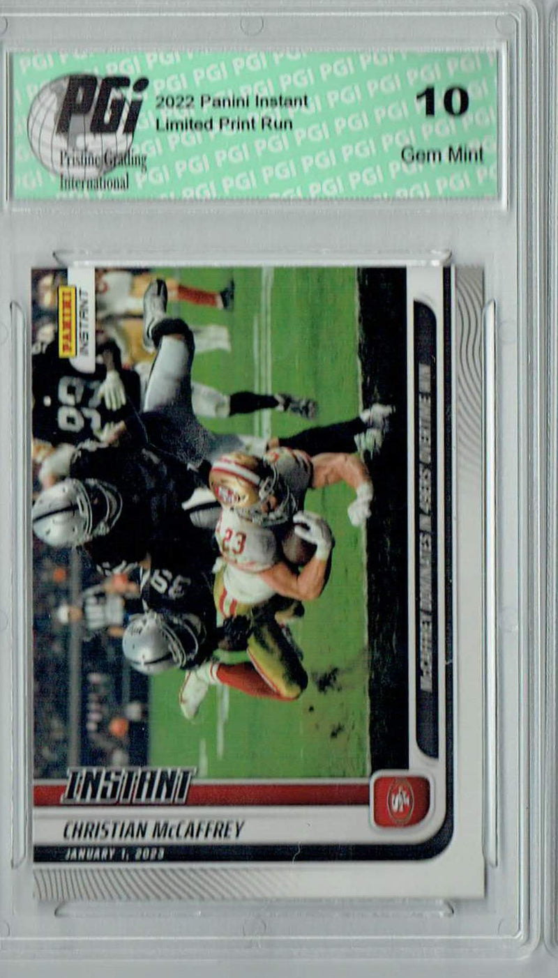 Christian McCaffrey 2023 Panini Instant #173 1 of Just 252! Trading Card PGI 10