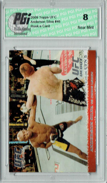 PGI 8 Anderson Silva vs Chris Leben 2009 Topps UFC #46 Rookie Card