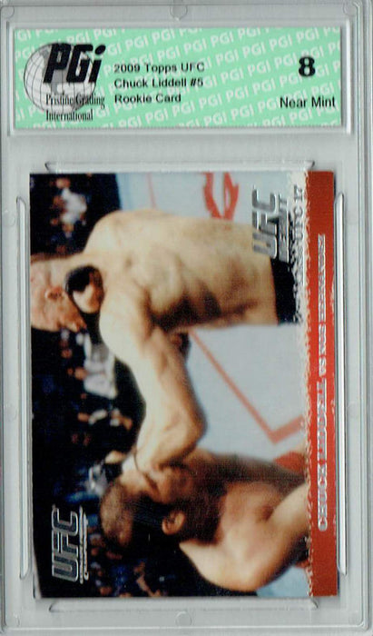 PGI 8 Chuck Liddell vs Noe Hernandez 2009 Topps UFC #5 Rookie Card