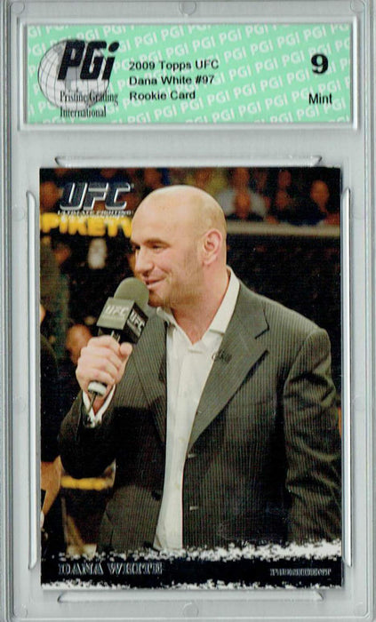 PGI 9 Dana White 2009 Topps UFC #97 Rookie Card