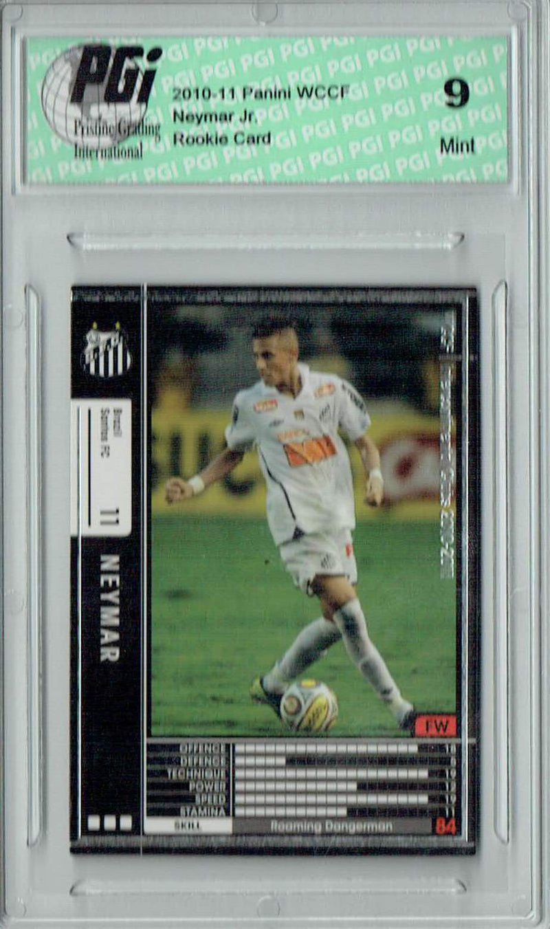PGI 9 Neymar Jr. 2010 Panini WCCF #31 International Stars Rookie Card