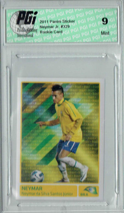 PGI 9 Neymar Jr. 2011 Panini Sticker #329 Rookie Card