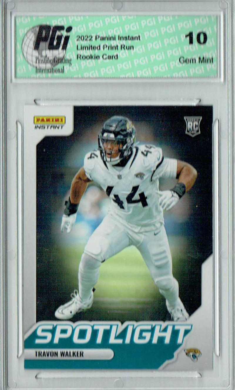 Travon Walker 2022 Panini Instant #SR-1 Spotlight 1/603 Rookie Card PGI 10