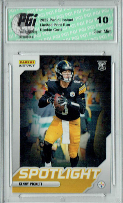 Kenny Pickett 2022 Panini Instant #SR-11 Spotlight 1/603 Rookie Card PGI 10