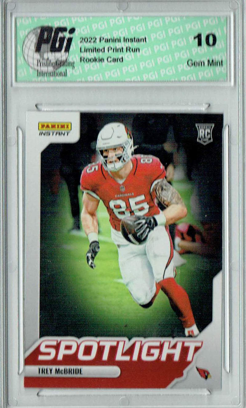 Trey McBride 2022 Panini Instant #SR-21 Spotlight 1/603 Rookie Card PGI 10