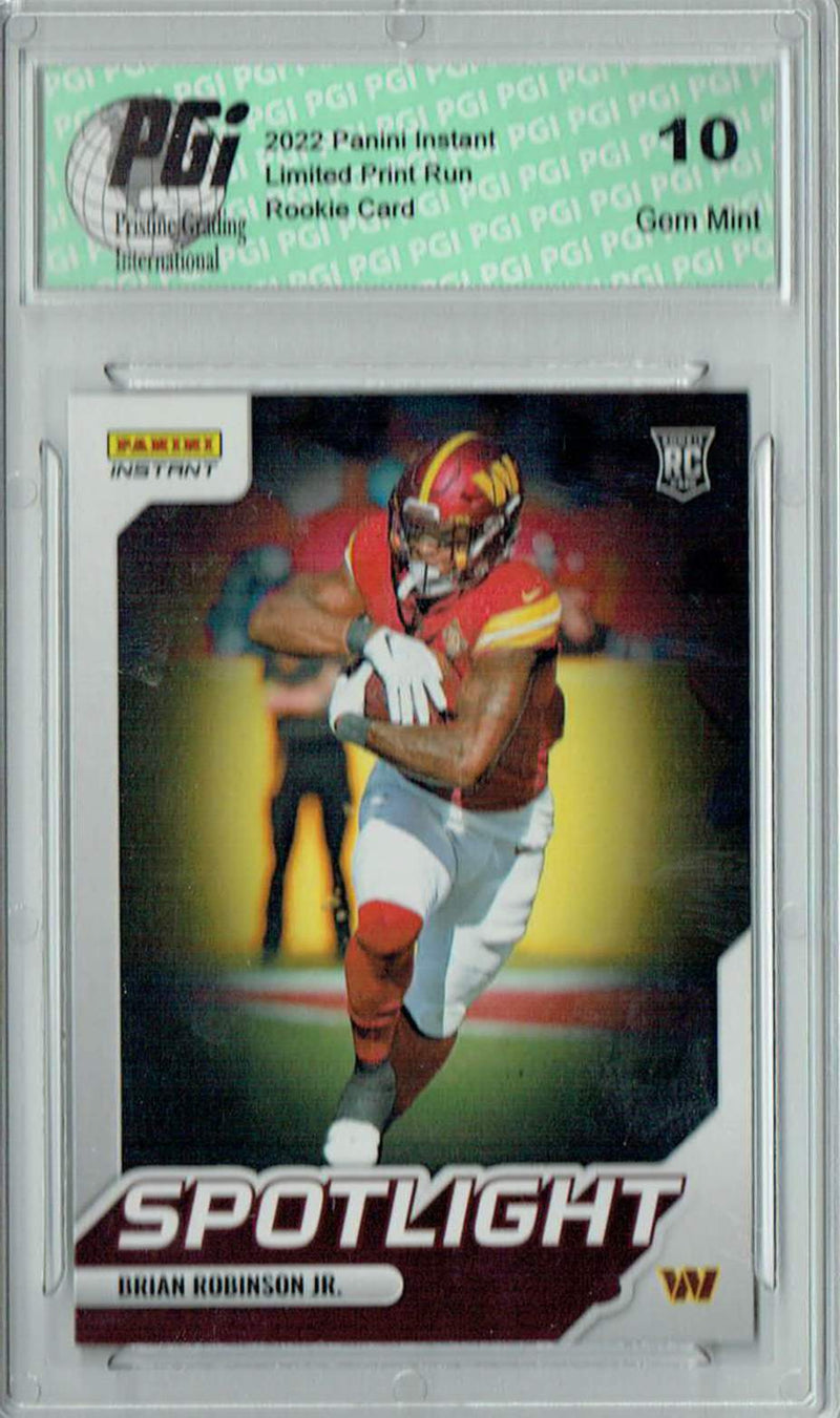 Brian Robinson Jr. 2022 Panini Instant #SR-29 Spotlight 1/603 Rookie Card PGI 10