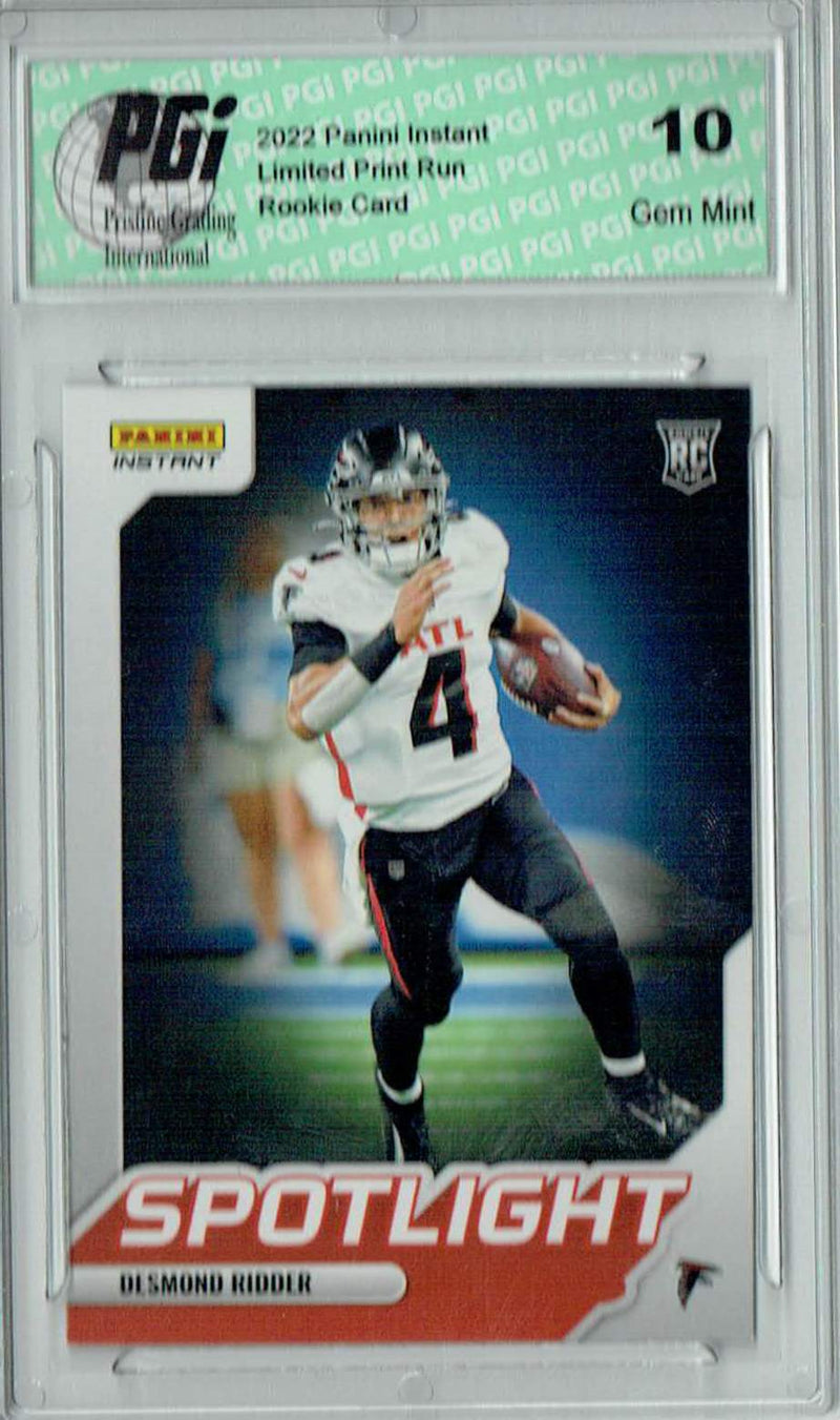 Desmond Ridder 2022 Panini Instant #SR-24 Spotlight 1/603 Rookie Card PGI 10