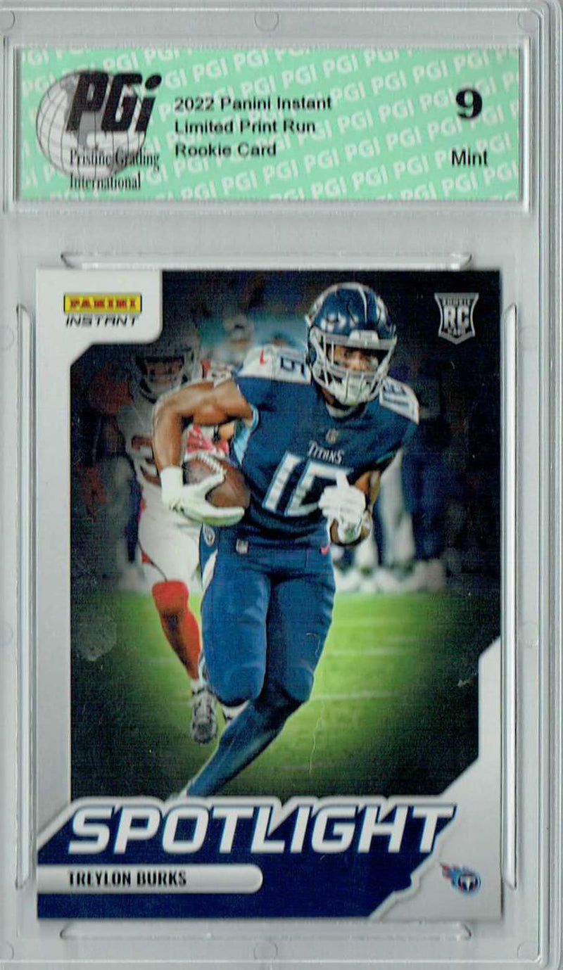 PGI 9 Treylon Burks 2022 Panini Instant #SR-10 Spotlight 1/603 Rookie Card