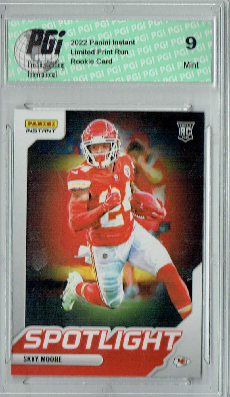 PGI 9 Skyy Moore 2022 Panini Instant #SR-20 Spotlight 1/603 Rookie Card