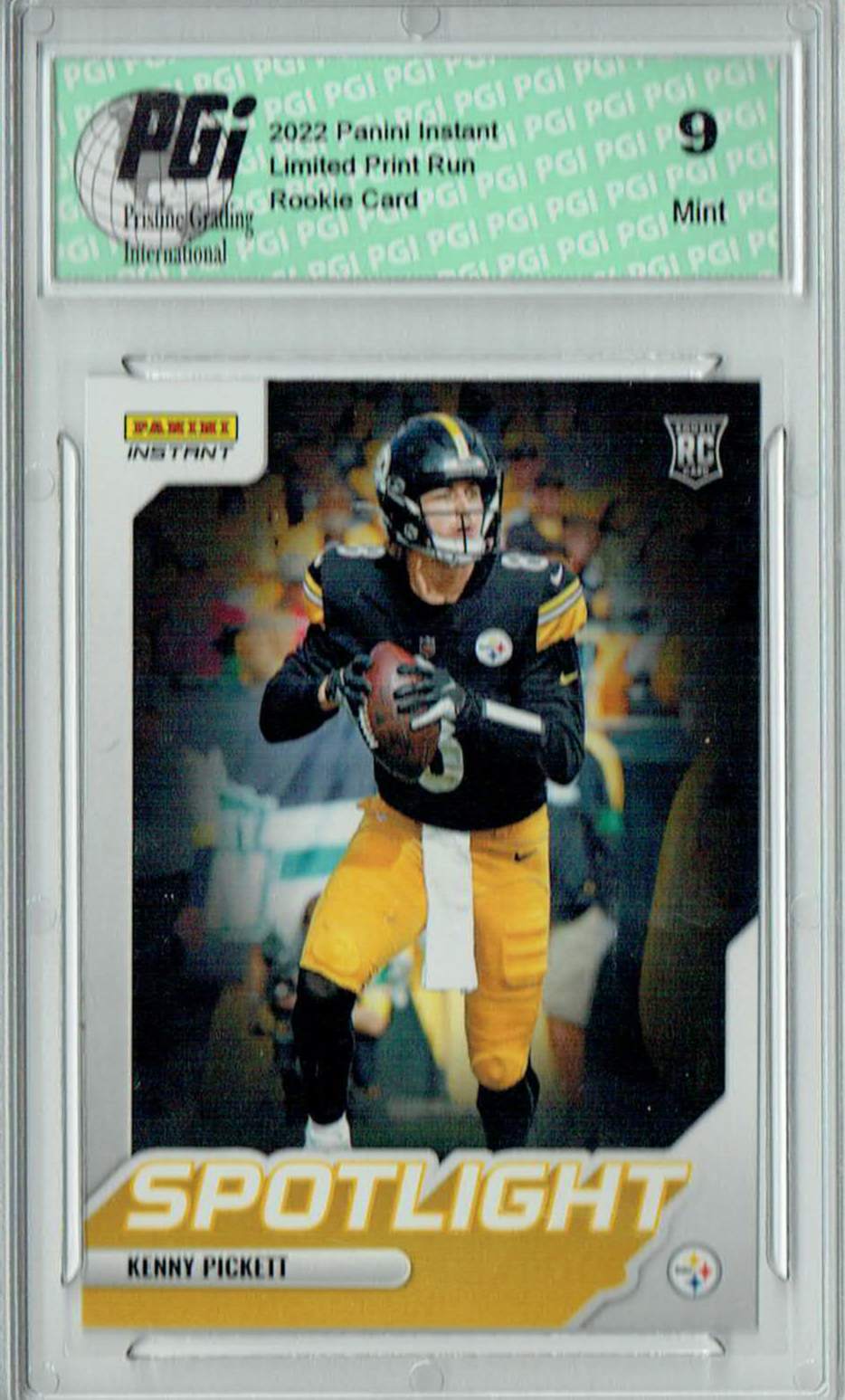 2022 Panini Instant Kenny Pickett Rated Rookie Retro Card #RR11 – 1st Graded 10, Pittsburgh Steelers, Pitt Panthers