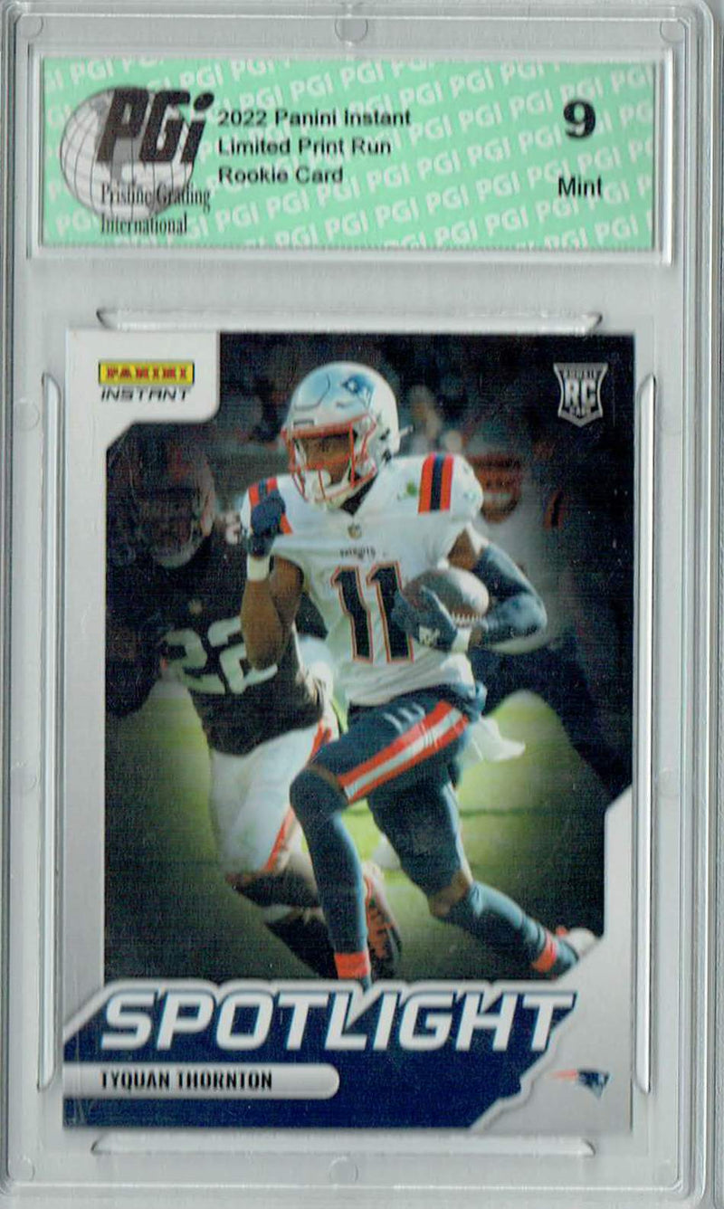 PGI 9 Tyquan Thornton 2022 Panini Instant #SR-17 Spotlight 1/603 Rookie Card