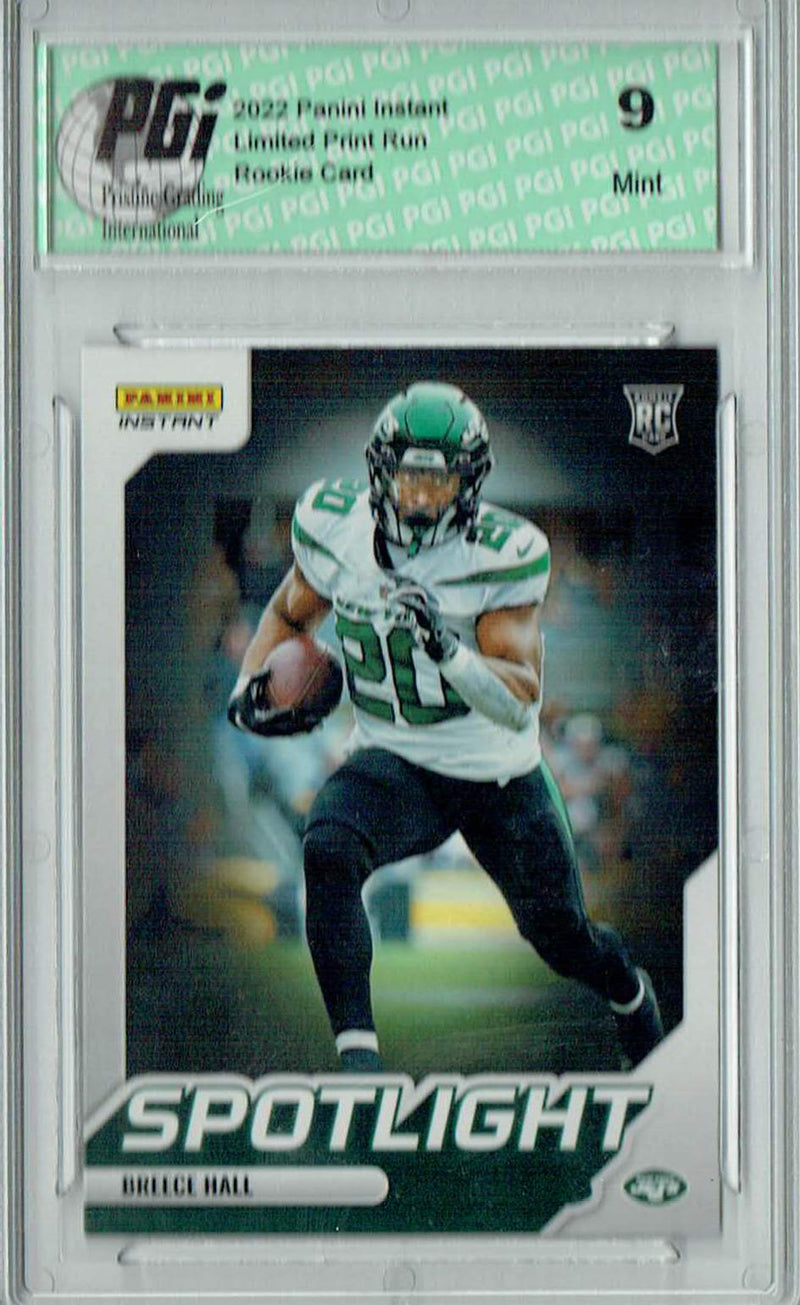 PGI 9 Breece Hall 2022 Panini Instant #SR-13 Spotlight 1/603 Rookie Card