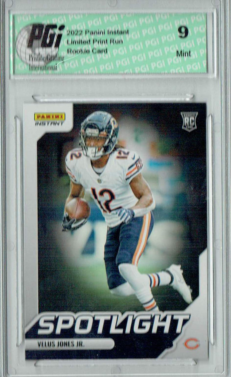 PGI 9 Velus Jones Jr. 2022 Panini Instant #SR-23 Spotlight 1/603 Rookie Card