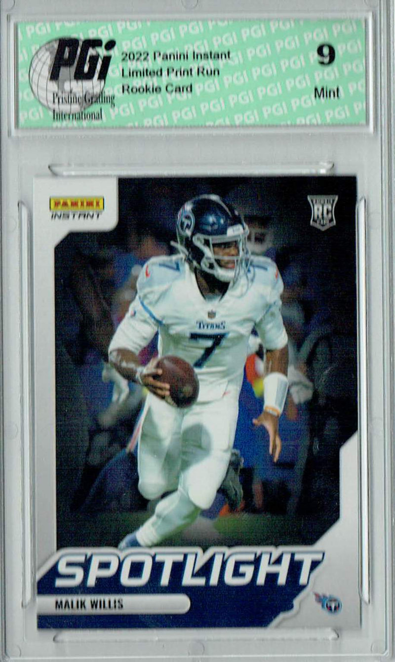 PGI 9 Malik Willis 2022 Panini Instant #SR-25 Spotlight 1/603 Rookie Card