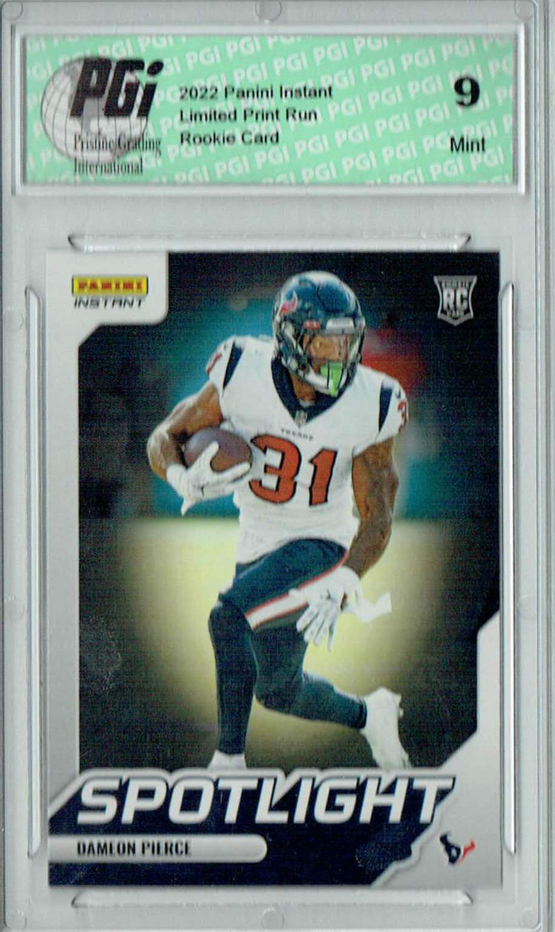 PGI 9 Dameon Pierce 2022 Panini Instant #SR-32 Spotlight 1/603 Rookie Card