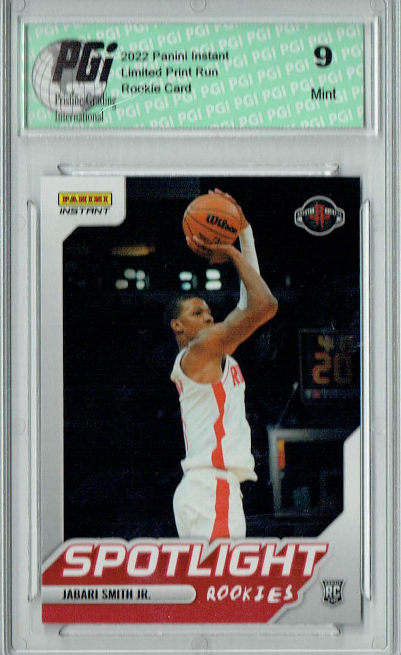 PGI 9 Jabari Smith Jr. 2022 Panini Instant #RS-3 Spotlight 1/965 Rookie Card