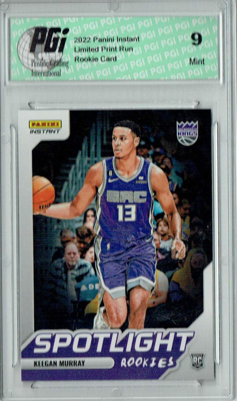 PGI 9 Keegan Murray 2022 Panini Instant #RS-4 Spotlight 1/965 Rookie Card