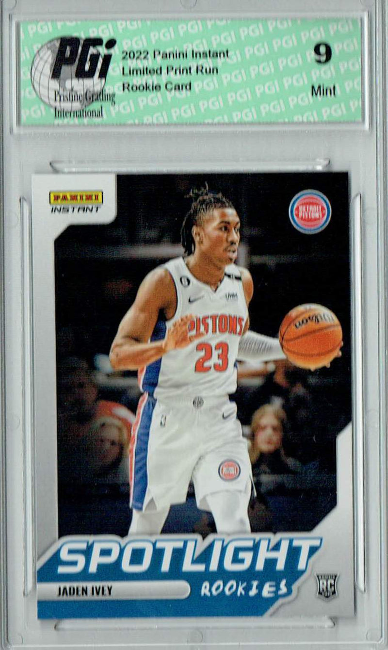 PGI 9 Jaden Ivey 2022 Panini Instant #RS-5 Spotlight 1/965 Rookie Card