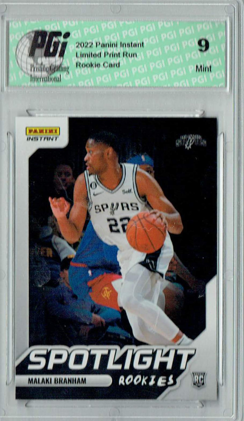 PGI 9 Malaki Branham 2022 Panini Instant #RS-20 Spotlight 1/965 Rookie Card