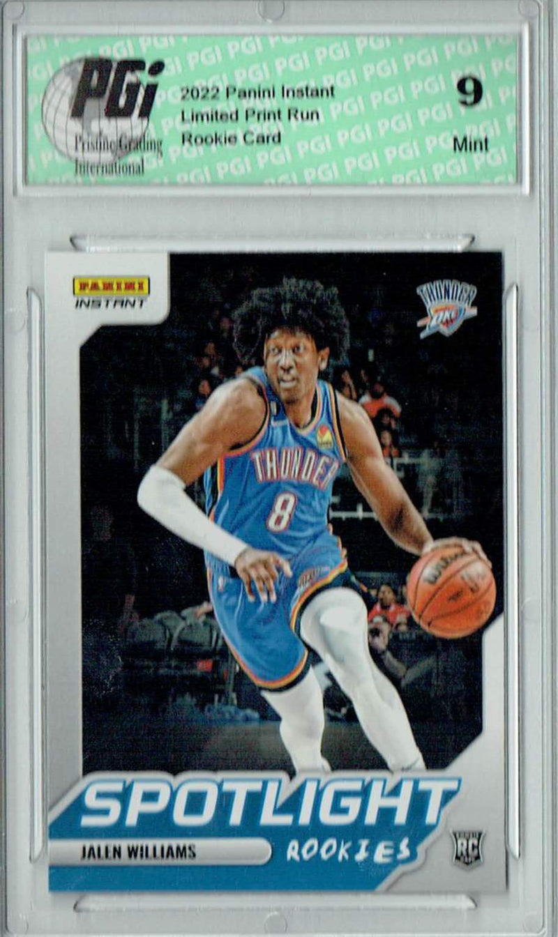 PGI 9 Jalen Williams 2022 Panini Instant #RS-12 Spotlight 1/965 Rookie Card