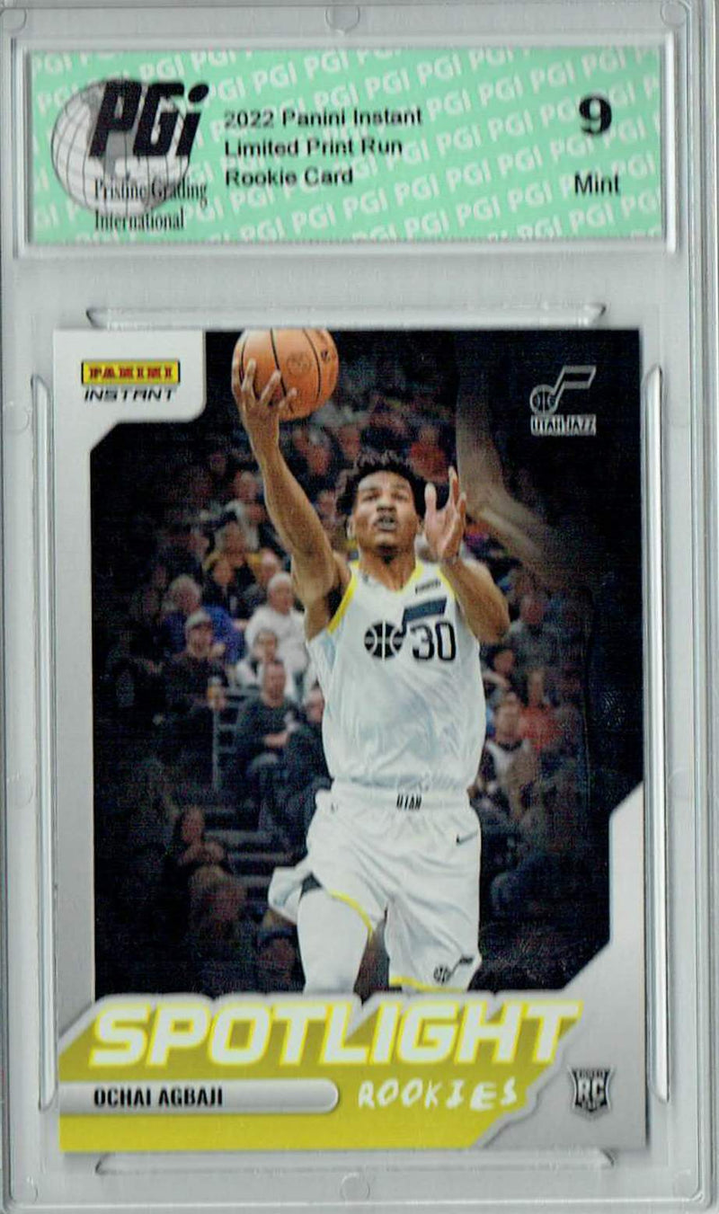 PGI 9 Ochai Agbah 2022 Panini Instant #RS-14 Spotlight 1/965 Rookie Card