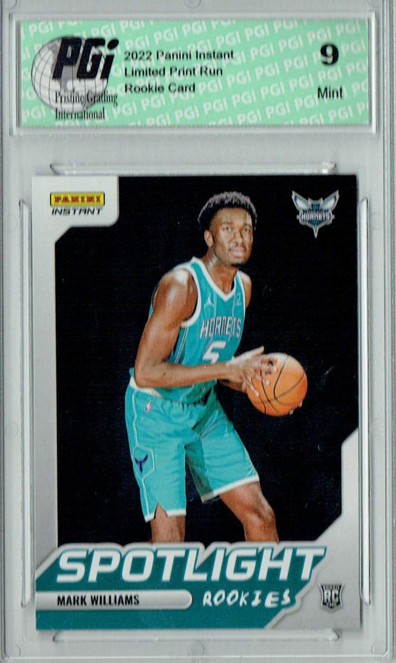 PGI 9 Mark Williams 2022 Panini Instant #RS-15 Spotlight 1/965 Rookie Card