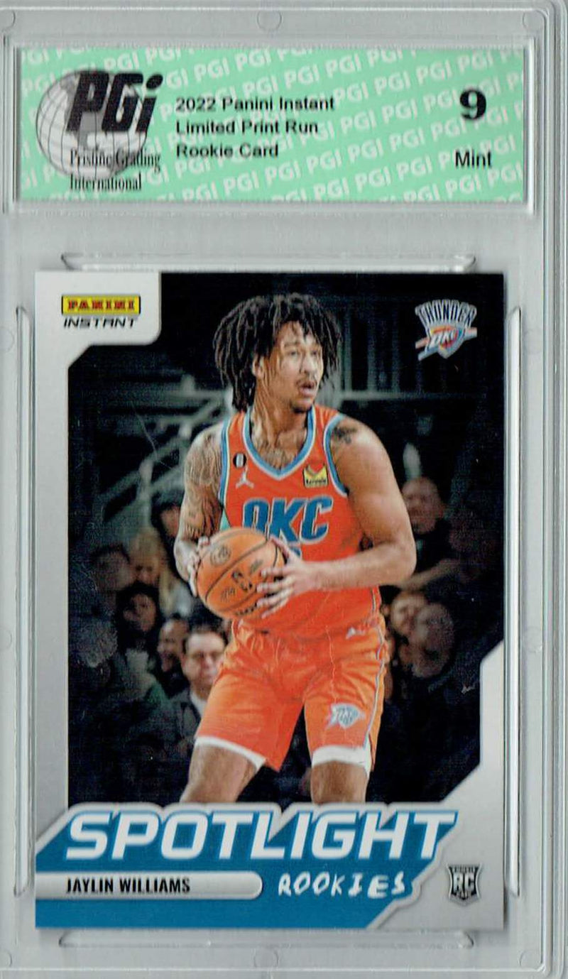 PGI 9 Jaylin Williams 2022 Panini Instant #RS-40 Spotlight 1/965 Rookie Card