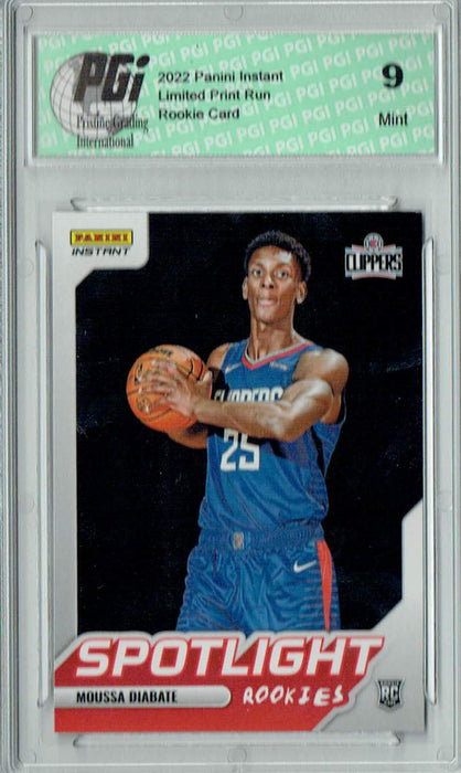 PGI 9 Moussa Diabate 2022 Panini Instant #RS-38 Spotlight 1/965 Rookie Card