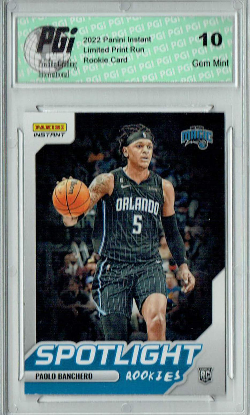 Paolo Banchero 2022 Panini Instant #RS-1 Spotlight 1/965 Rookie Card PGI 10