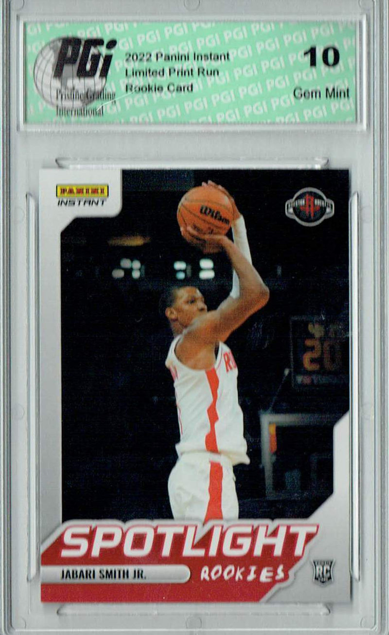 Jabari Smith Jr. 2022 Panini Instant #RS-3 Spotlight 1/965 Rookie Card PGI 10