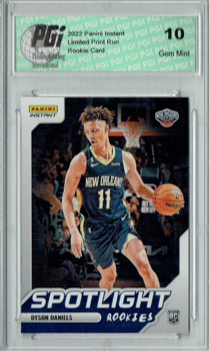 Dyson Daniels 2022 Panini Instant #RS-8 Spotlight 1/965 Rookie Card PGI 10