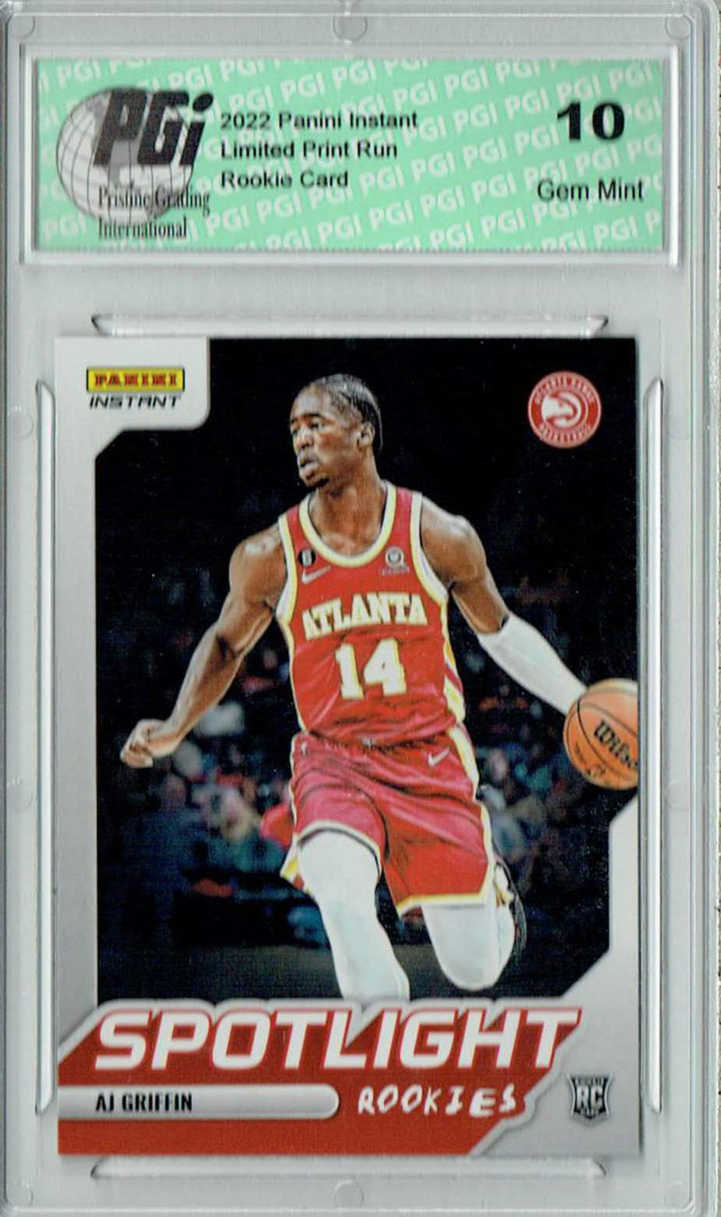 A.J. Griffin 2022 Panini Instant #RS-16 Spotlight 1/965 Rookie Card PGI 10