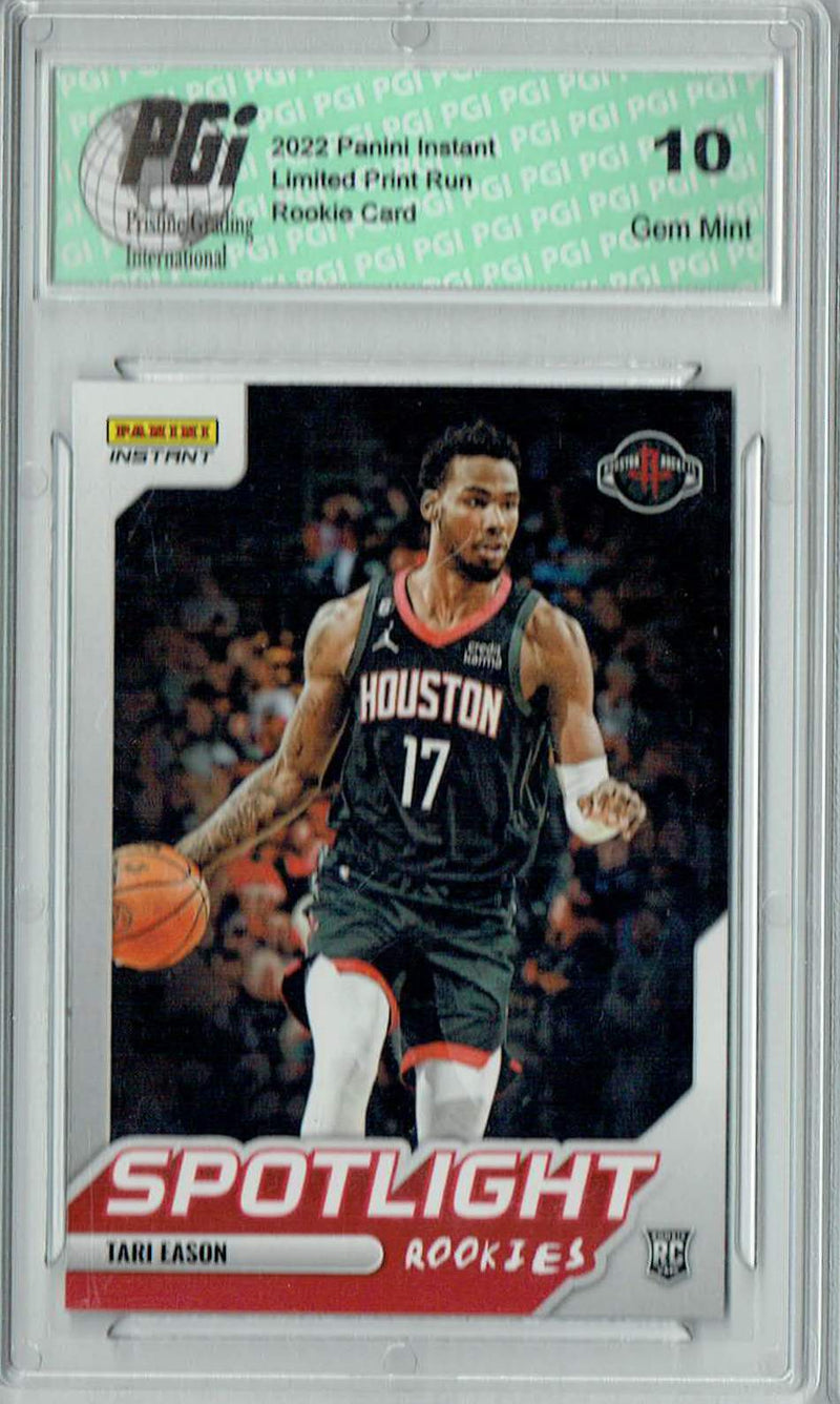 Tari Eason 2022 Panini Instant #RS-17 Spotlight 1/965 Rookie Card PGI 10