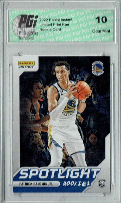 Patrick Baldwin Jr. 2022 Panini Instant #RS-28 Spotlight 1/965 Rookie Card PGI 10