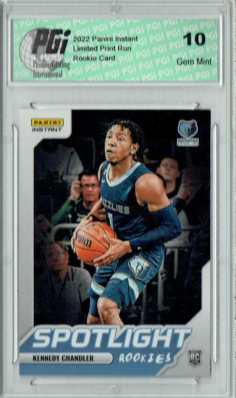 Kennedy Chandler 2022 Panini Instant #RS-36 Spotlight 1/965 Rookie Card PGI 10