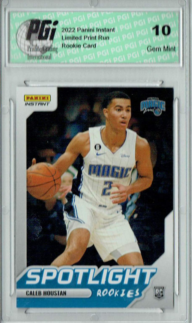 Caleb Houstan 2022 Panini Instant #RS-32 Spotlight 1/965 Rookie Card PGI 10