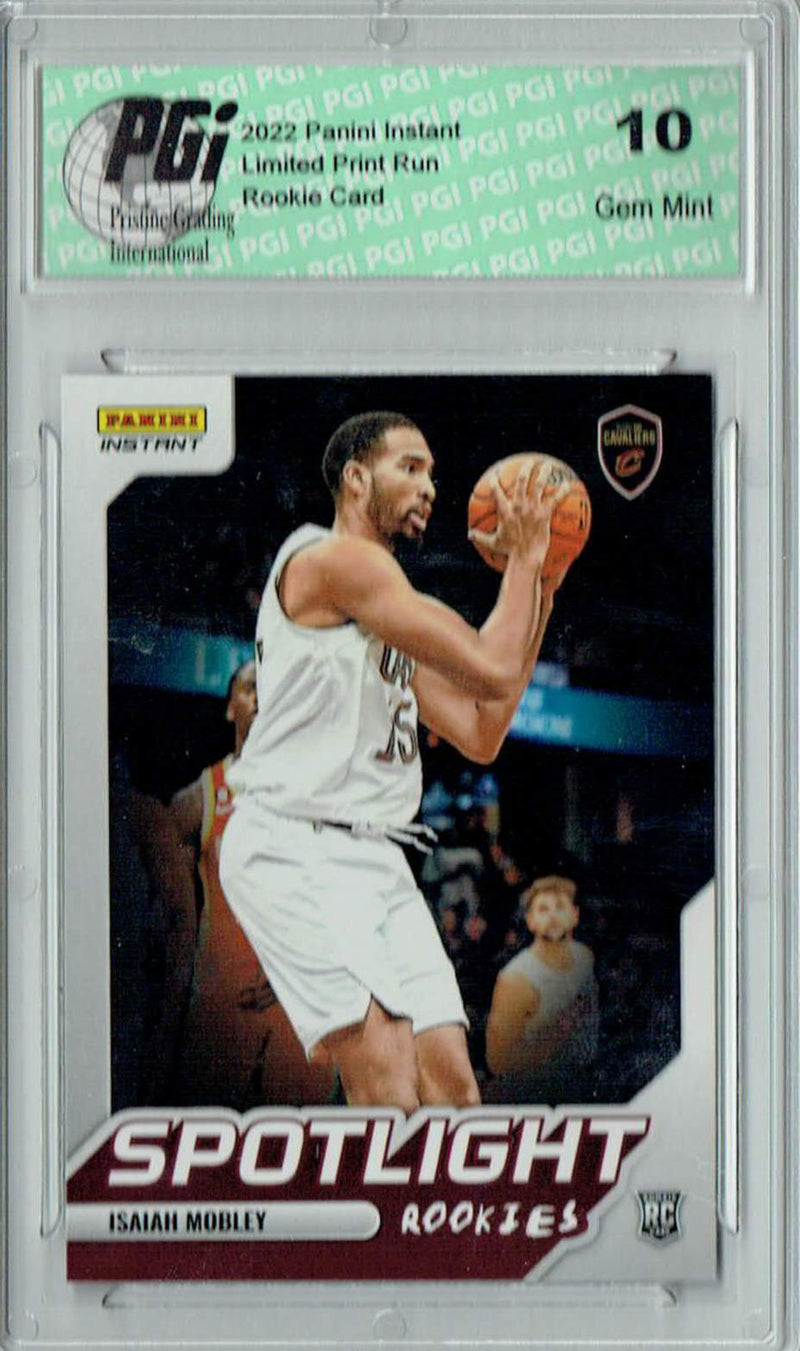 Isiah Mobley 2022 Panini Instant #RS-39 Spotlight 1/965 Rookie Card PGI 10