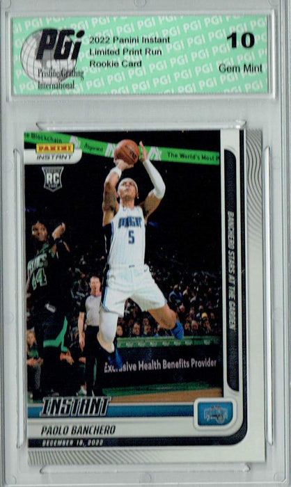 Paolo Banchero 2022 Panini Instant #63 Stars Garden 1/541 Rookie Card PGI 10