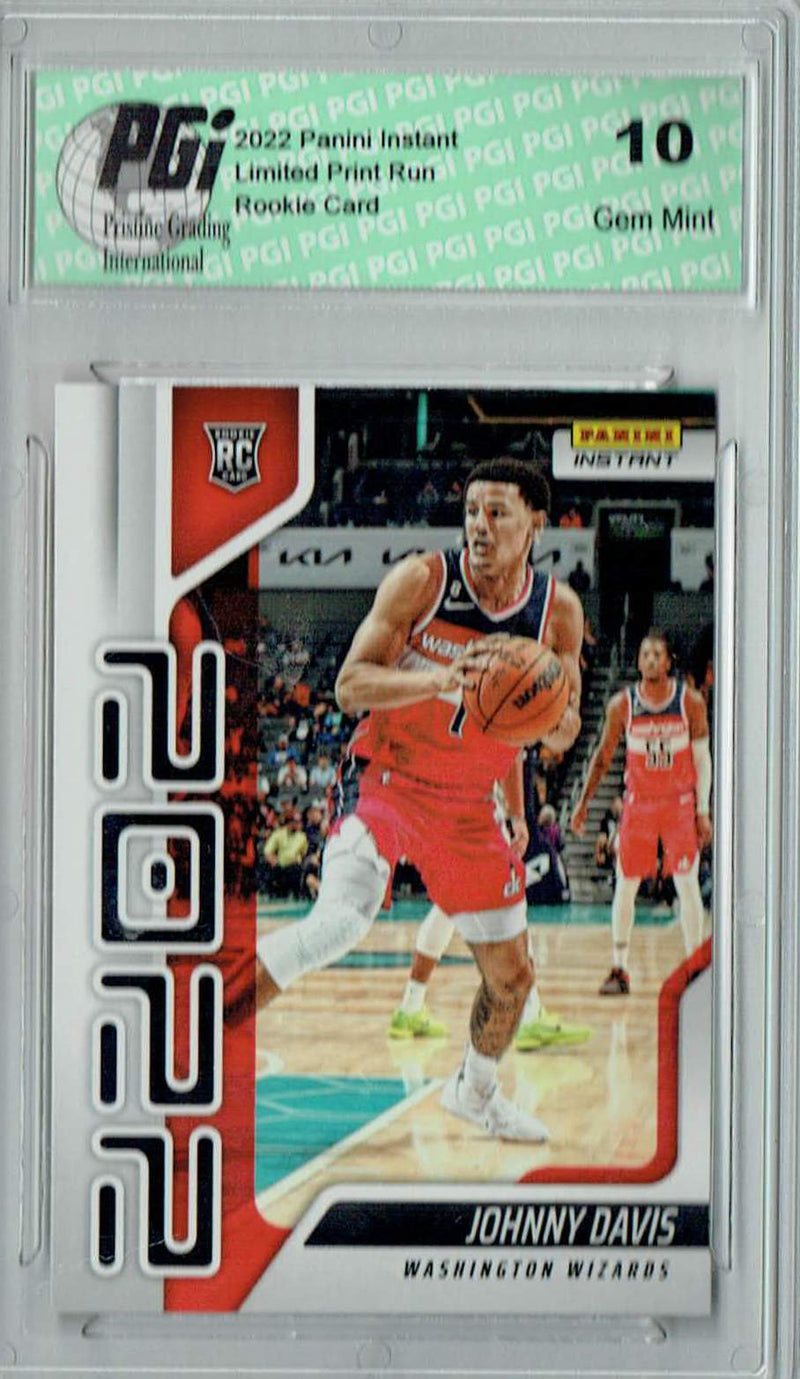 Johnny Davis 2022 Panini Instant Year One #YO-10 1 of 767 Rookie Card PGI 10
