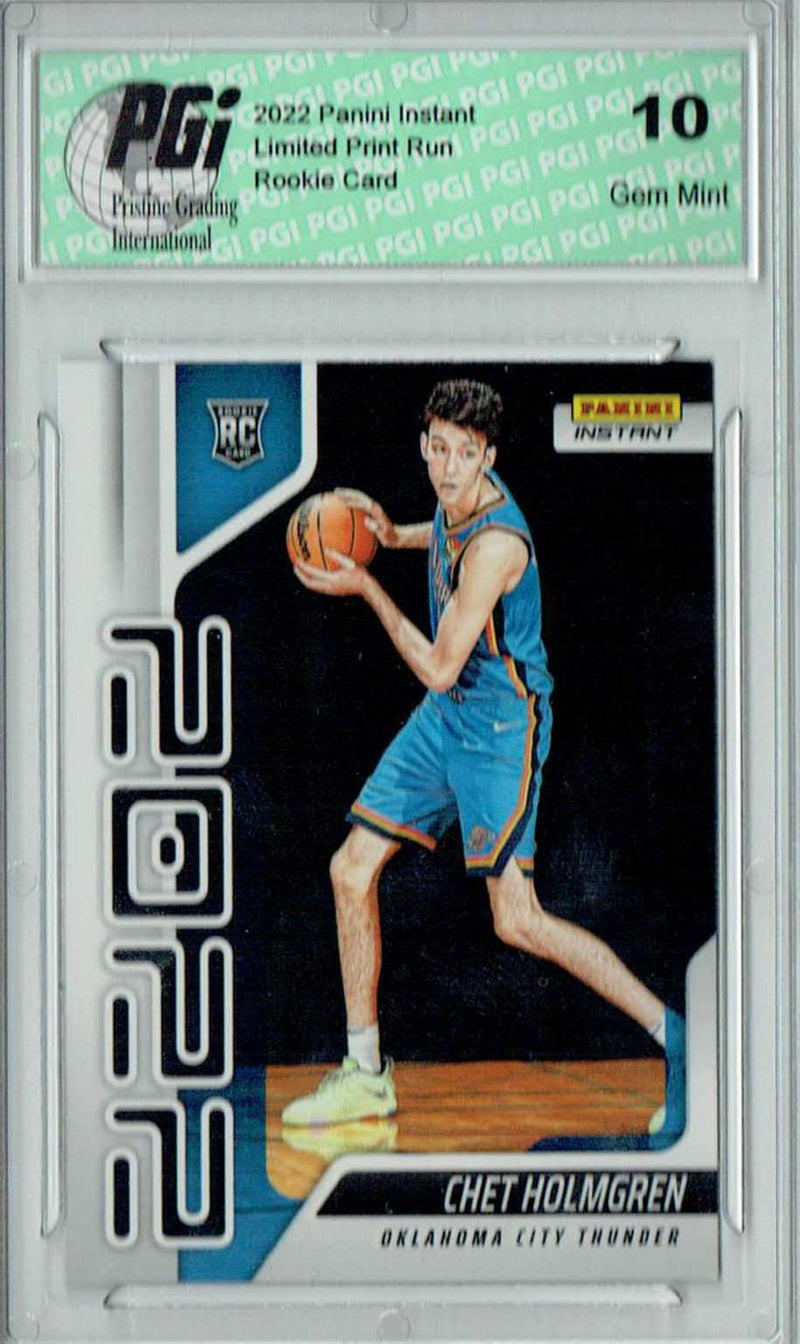 Chet Holmgren 2022 Panini Instant Year One #YO-2 1 of 767 Rookie Card PGI 10